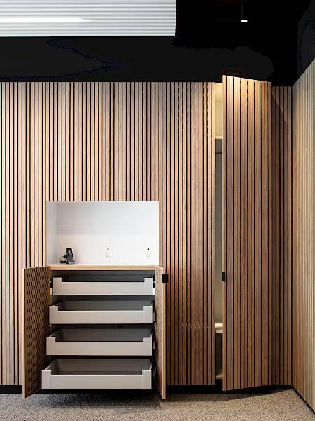 acoustic cabinet door