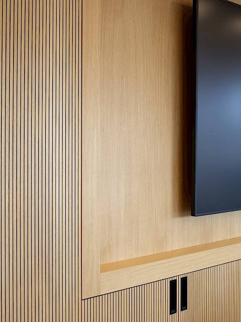 akoestische panelen met groeven