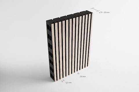 Akoestisch gegroefd houten paneel Type Ds